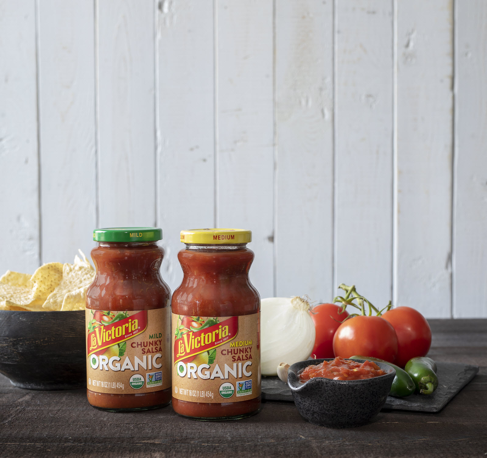Megamex foods la victoria organic salsa.