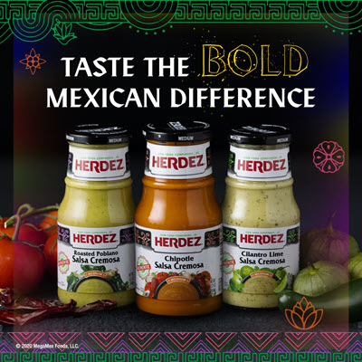 Megamex foods herdez cremosa product launch image.