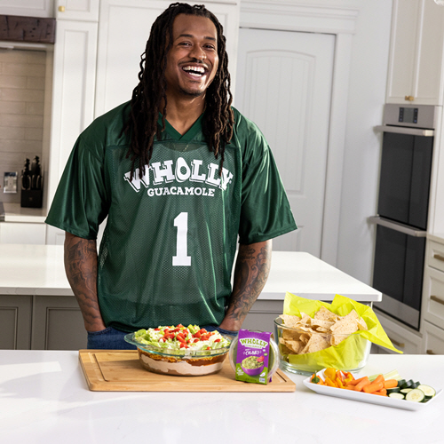 Donta Hightower partners with Wholly guacamole.