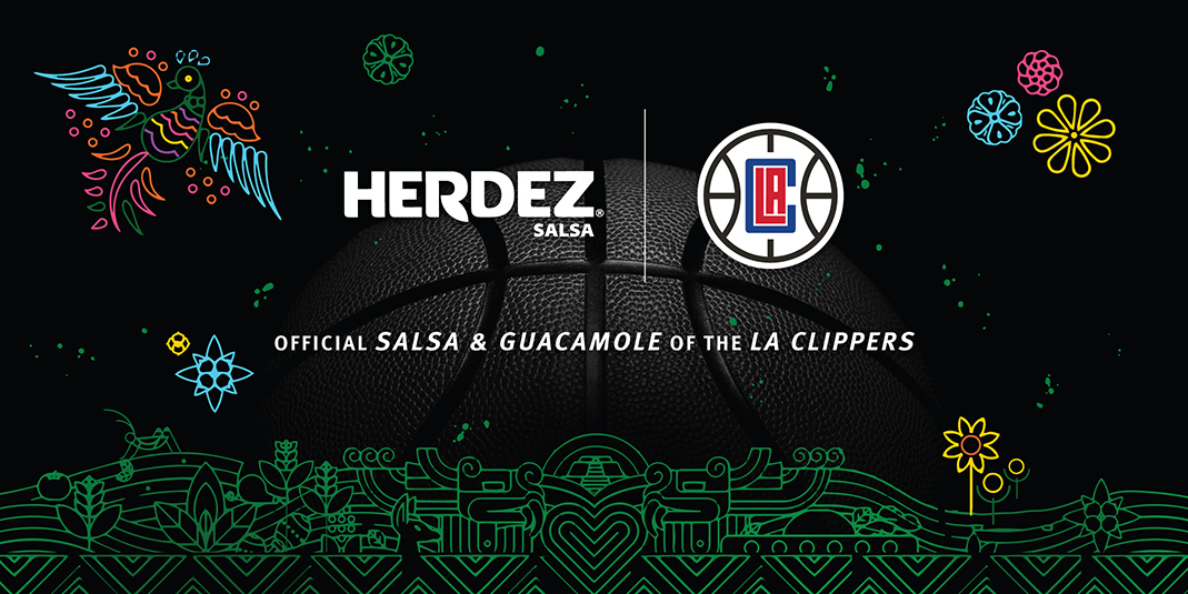 Herdez official salsa and guacamole of the LA Clippers.